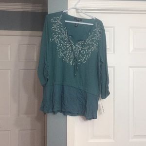 3/4 sleeve retro top